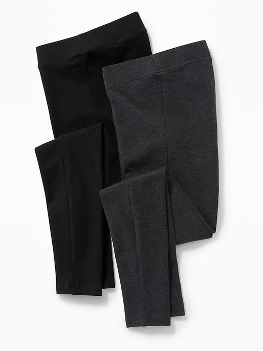 View large product image 1 of 3. Maternity Front-Low Panel Leggings 2-Pack