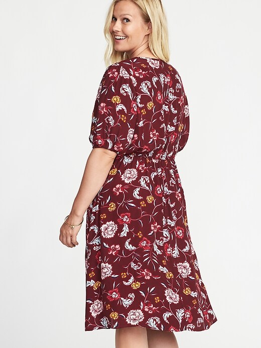 Image number 2 showing, Plus-Size Fit & Flare Midi Dress