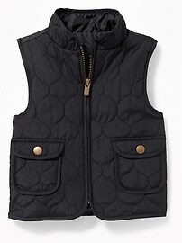 View large product image 4 of 4. Quilted Vest for Toddler Girls
