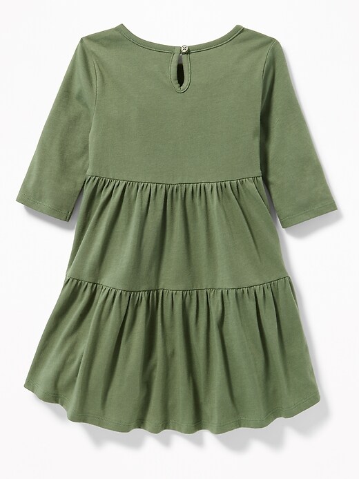 View large product image 2 of 3. Tiered Jersey Swing Dress for Toddler Girls