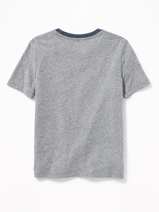 View large product image 2 of 3. Retro-Stripe Pocket Tee for Boys