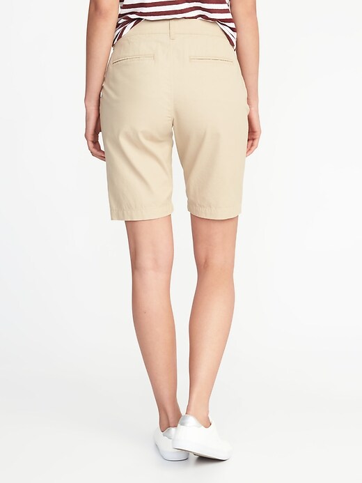 View large product image 2 of 2. Mid-Rise Uniform Bermudas For Women
