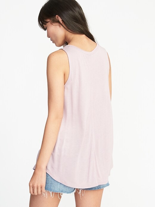 Image number 2 showing, Luxe High-Neck Graphic Swing Tank for Women