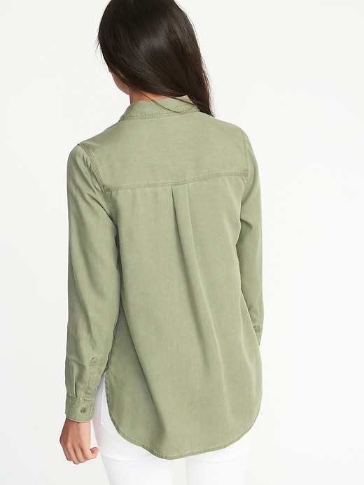 Image number 2 showing, Relaxed Tencel&#174 Shirt for Women
