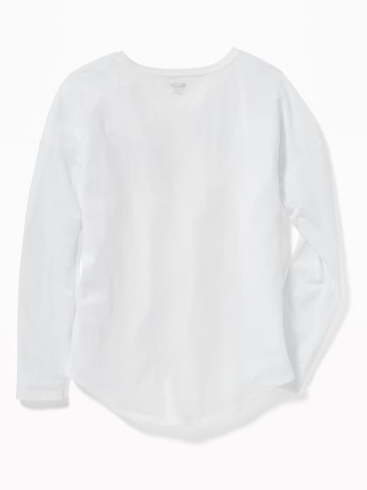 View large product image 2 of 3. Softest Crew-Neck Tee for Girls