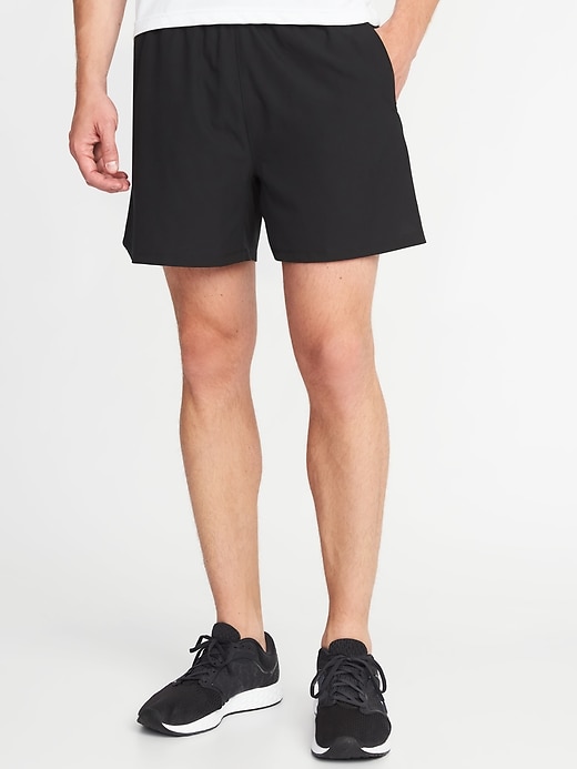 View large product image 1 of 2. Go-Dry 4-Way Stretch Run Shorts - 5-inch inseam