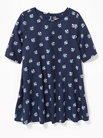 View large product image 3 of 3. Printed Swing Dress for Toddler Girls