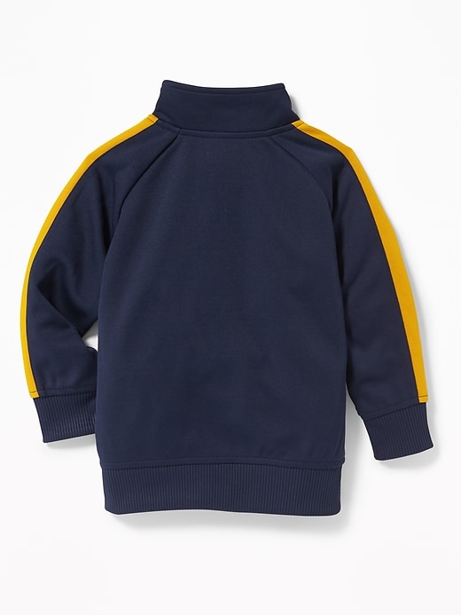 View large product image 2 of 4. Retro-Stripe Zip Track Jacket for Toddler