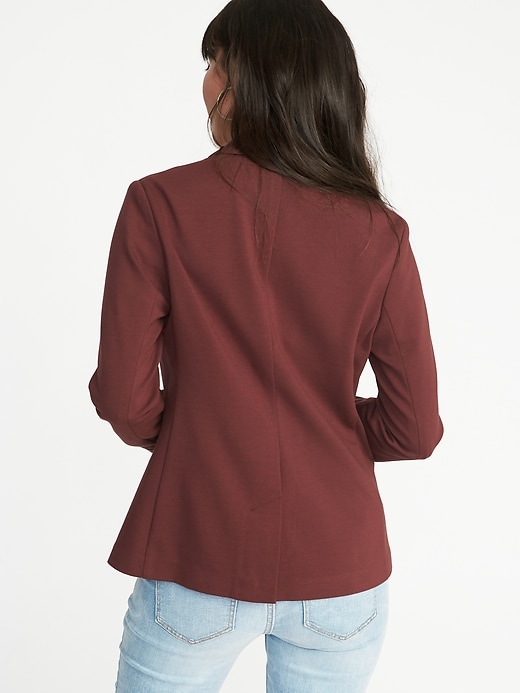 Image number 2 showing, Classic Ponte-Knit Blazer for Women