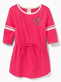 View large product image 3 of 3. Graphic Elasticized-Waist Jersey Dress for Toddler Girls