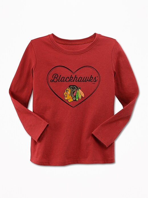 View large product image 1 of 1. NHL&#174 Team Heart Tee for Toddler Girls