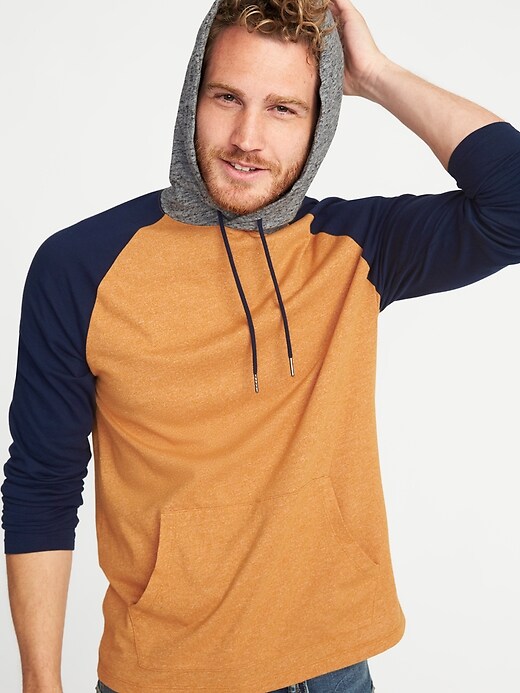 Image number 4 showing, Soft-Washed Color-Block Hoodie