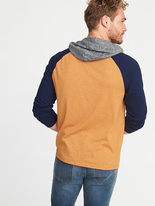Image number 2 showing, Soft-Washed Color-Block Hoodie