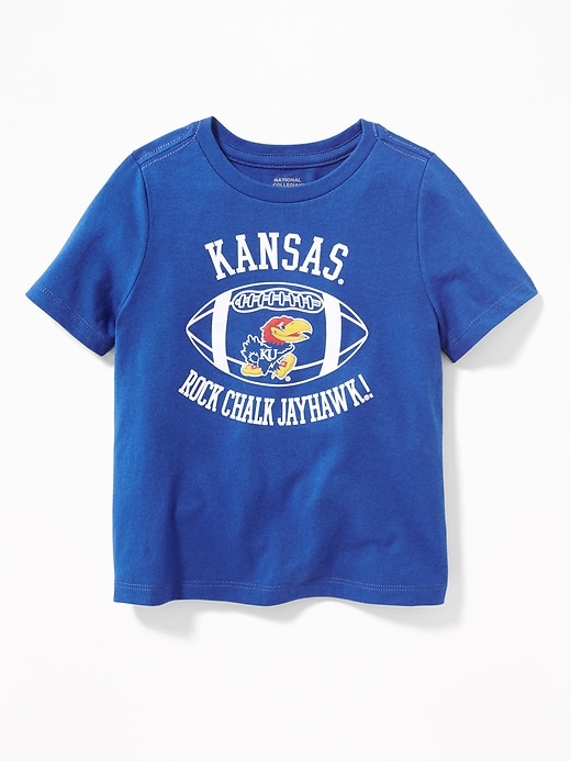 View large product image 1 of 1. College Team Football Tee for Toddler Boys