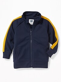 View large product image 4 of 4. Retro-Stripe Zip Track Jacket for Toddler