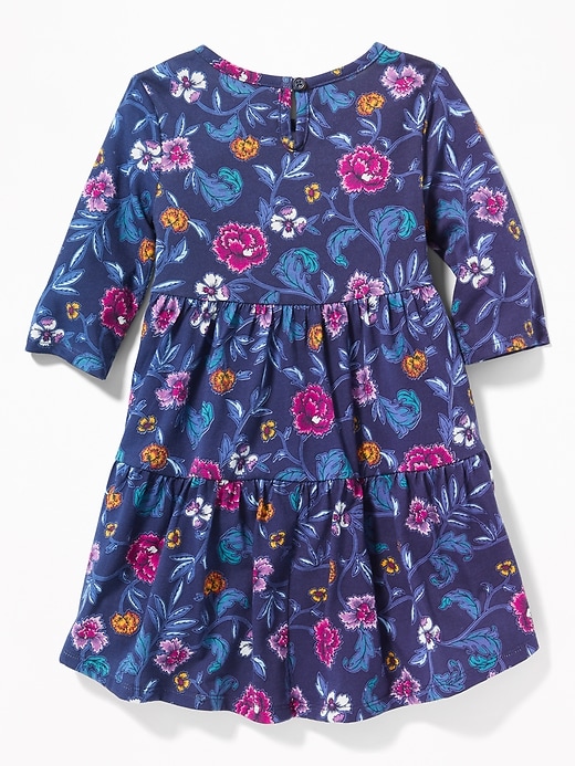 View large product image 2 of 3. Floral Tiered Swing Dress for Toddler Girls
