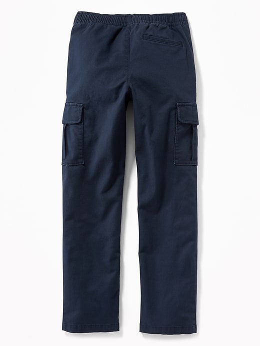 View large product image 2 of 3. Relaxed Slim Elasticized-Waist Cargos For Boys