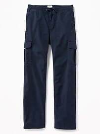View large product image 3 of 3. Relaxed Slim Elasticized-Waist Cargos For Boys