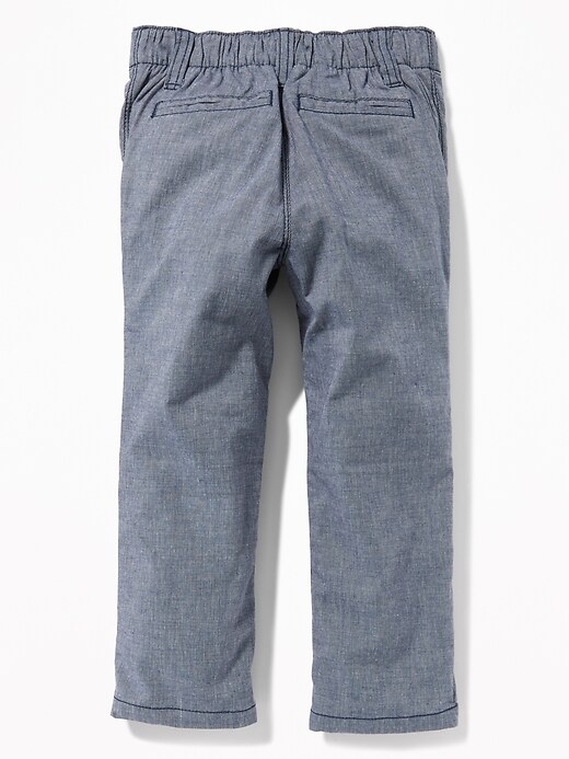 View large product image 2 of 3. Ultimate Skinny Built-In Flex Madras Pants for Toddler Boys