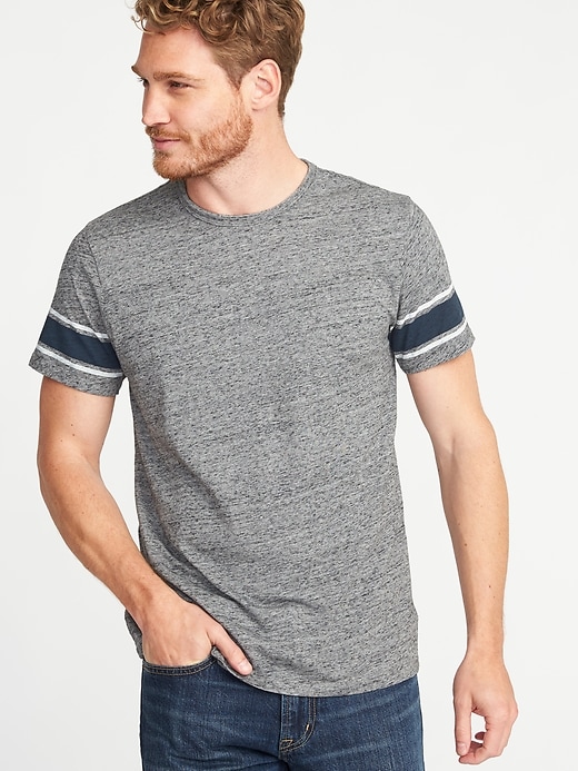 Image number 1 showing, Soft-Washed Football-Style Tee