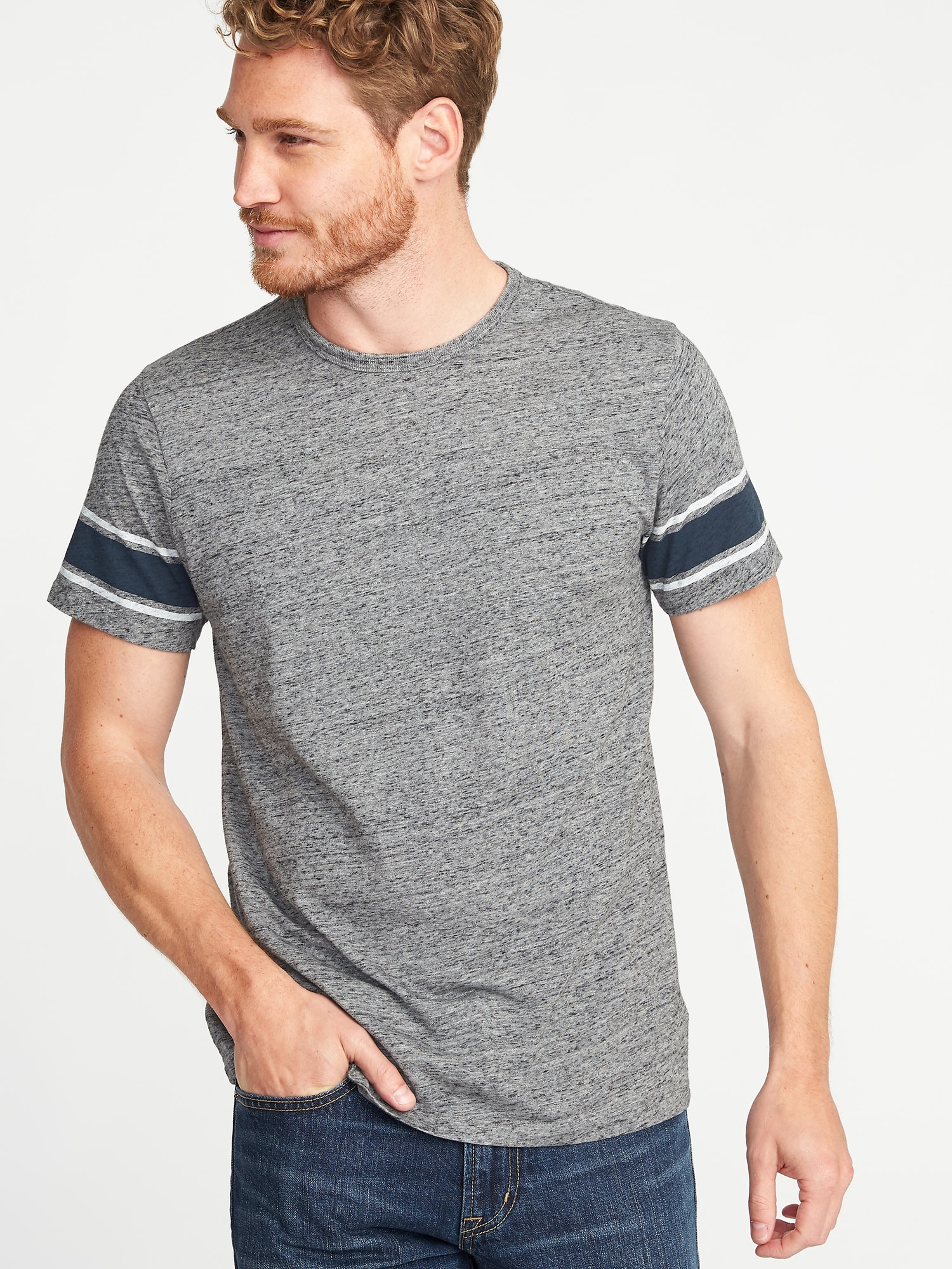 Soft-Washed Football-Style Tee for Men | Old Navy