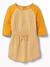 View large product image 3 of 3. Striped Elasticized-Waist Jersey Dress for Toddler Girls