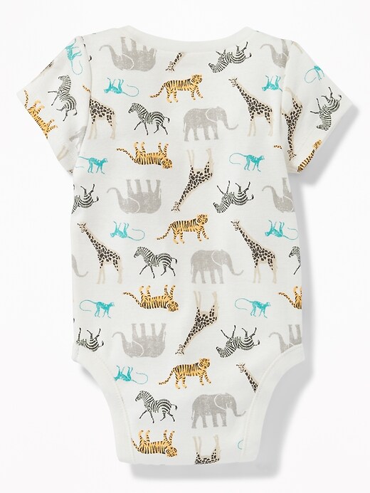 View large product image 2 of 2. Printed Jersey Bodysuit for Baby