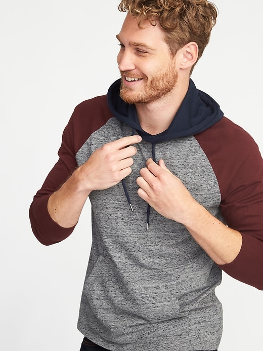 Image number 4 showing, Soft-Washed Color-Block Hoodie