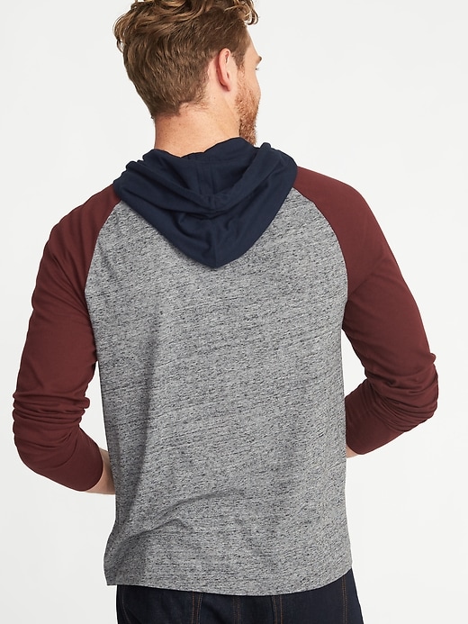 Image number 2 showing, Soft-Washed Color-Block Hoodie