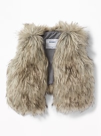 View large product image 4 of 4. Cropped Faux-Fur Vest for Toddler Girls