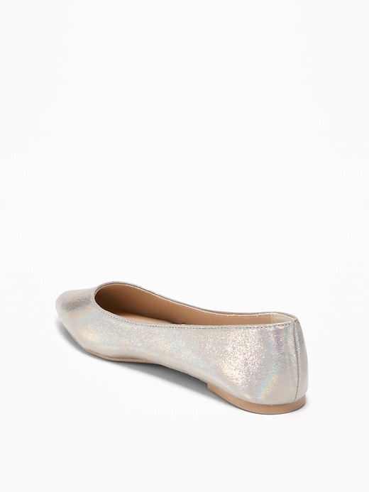Image number 4 showing, Metallic Pointy Ballet Flats