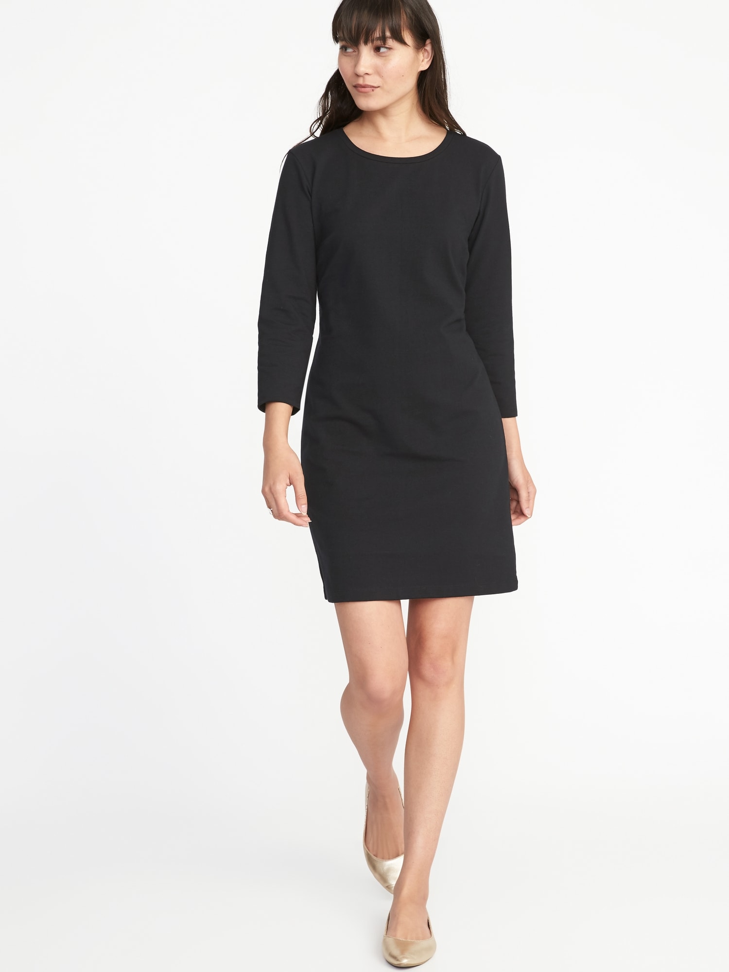 Fitted Crew-Neck Jersey Tee Dress for Women | Old Navy