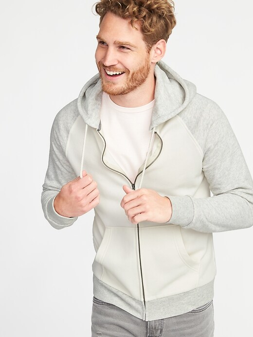 Color-Blocked Raglan Zip Hoodie for Men | Old Navy