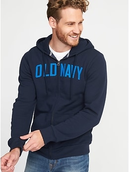 Full-Zip Logo Hoodie | Old Navy