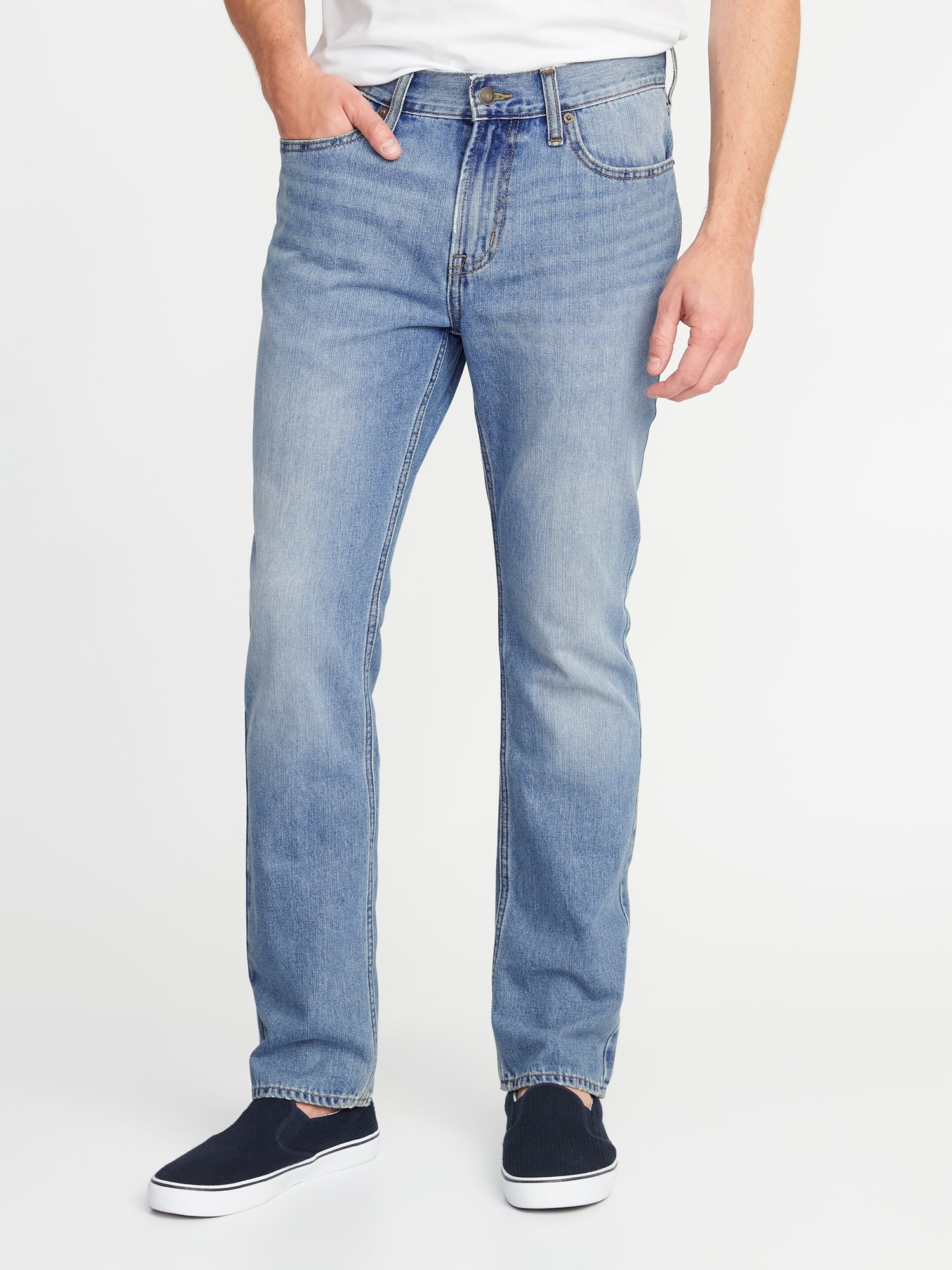 straight rigid jeans