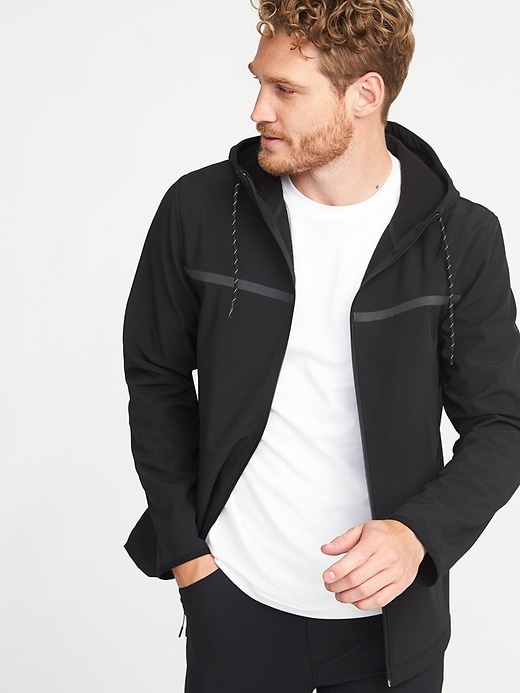 Go-Warm Hooded Soft-Shell Jacket for Men | Old Navy