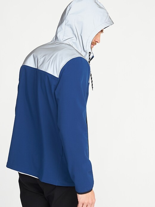 Image number 2 showing, Go-Warm Reflective-Trim Hooded Jacket