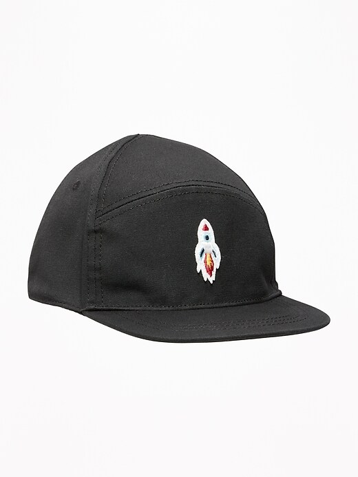 View large product image 1 of 1. Space-Rocket Graphic Baseball Cap for Toddler Boys