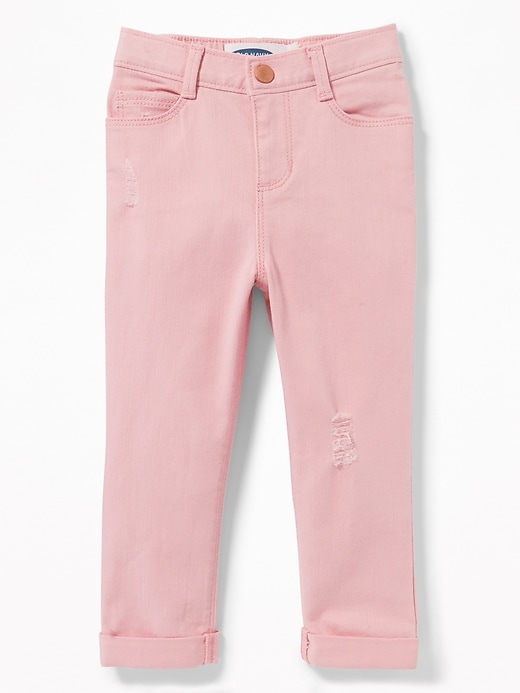 View large product image 1 of 2. Pink Boyfriend Jeans for Toddler Girls