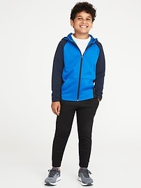 View large product image 3 of 3. Go-Dry Color-Blocked Zip Hoodie For Boys