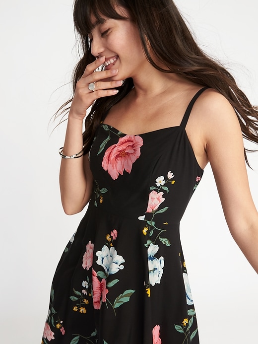 Image number 4 showing, Floral Fit & Flare Cami Dress for Women