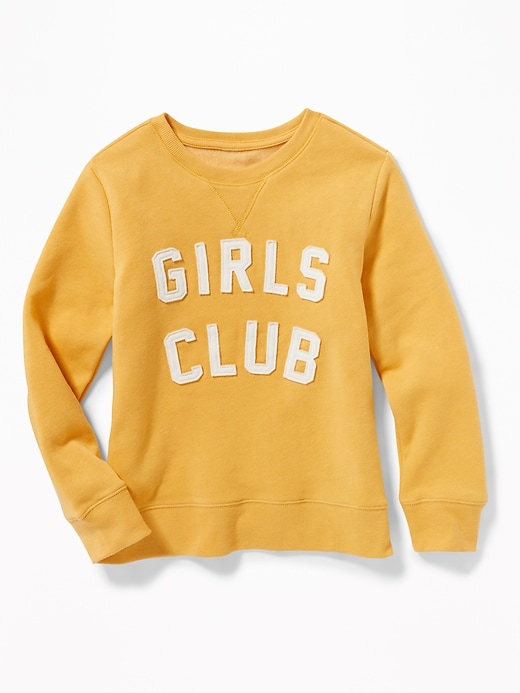 View large product image 1 of 2. Relaxed Graphic Sweatshirt for Girls