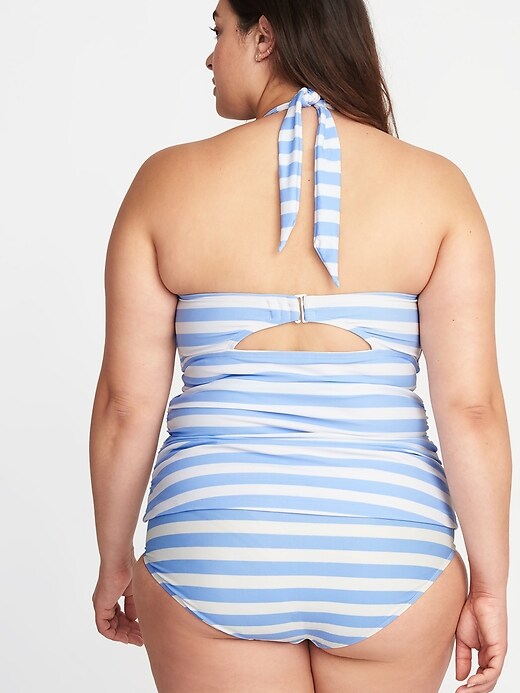 Image number 2 showing, Plus-Size Halter Tankini Top