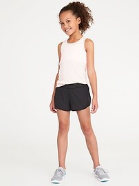 View large product image 3 of 3. Knit-Waist Run Shorts For Girls