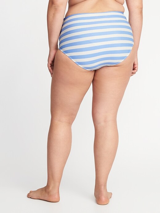 View large product image 2 of 2. High-Waisted Secret-Slim Plus-Size Swim Bottoms