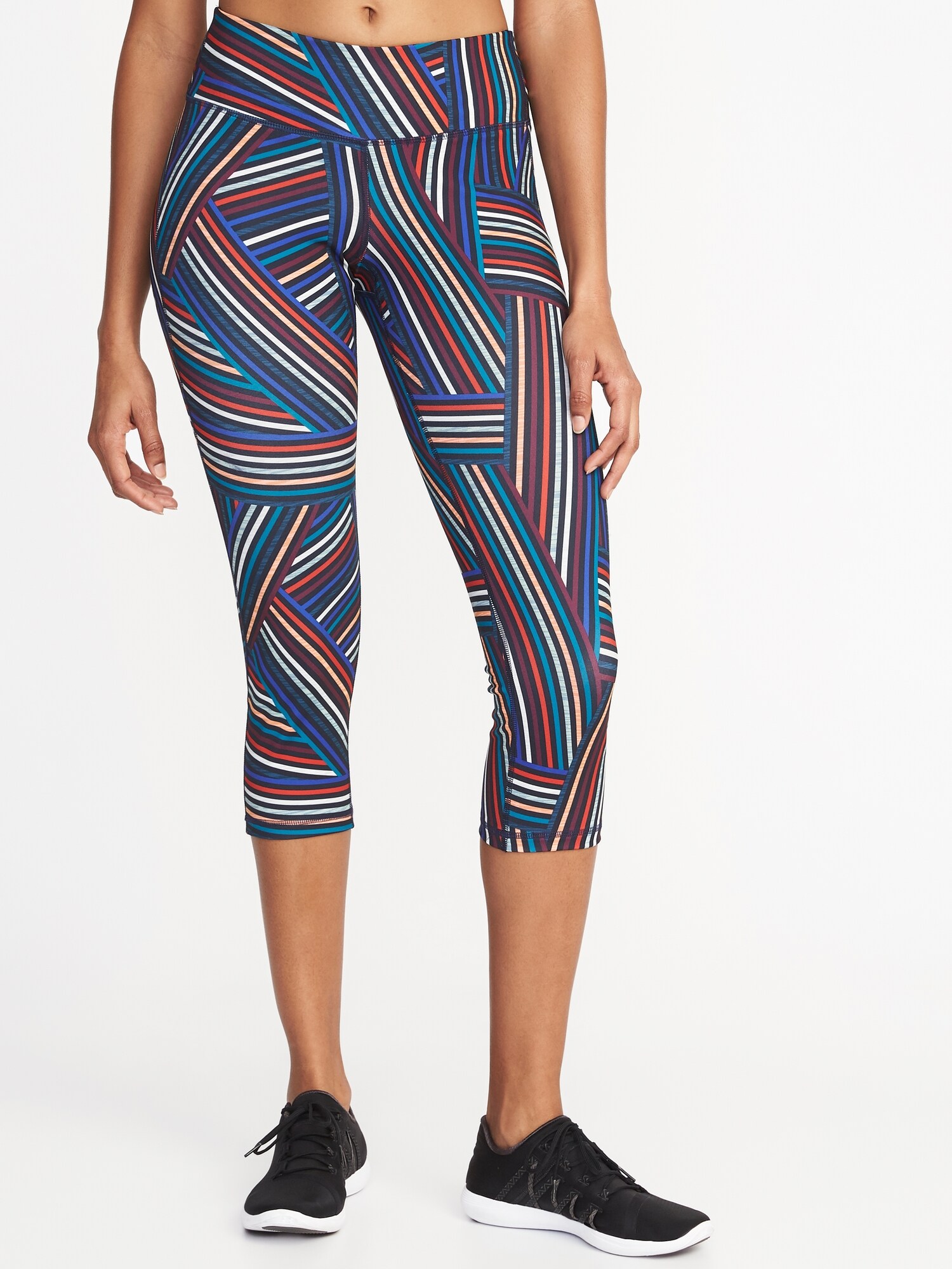 Mid-Rise Compression Crops for Women | Old Navy