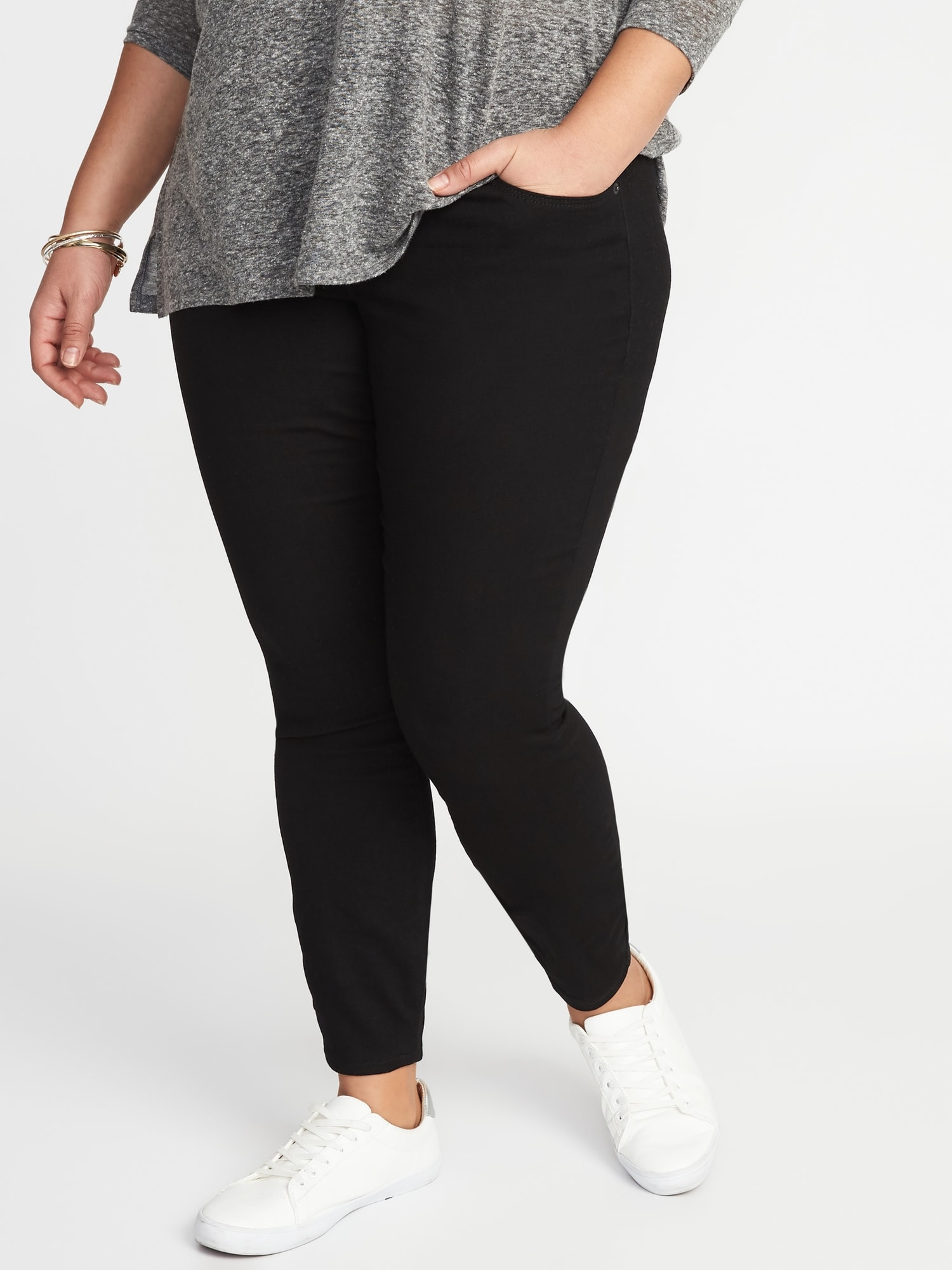 plus size high rise jeggings