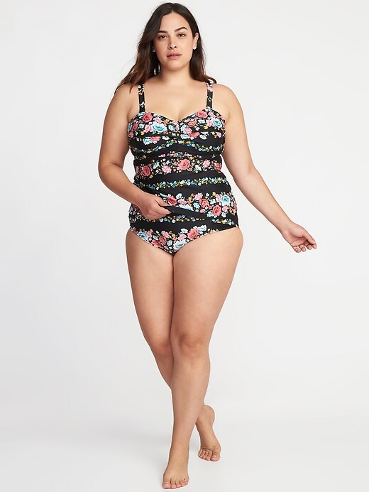 Image number 3 showing, Underwire Plus-Size Tankini Top