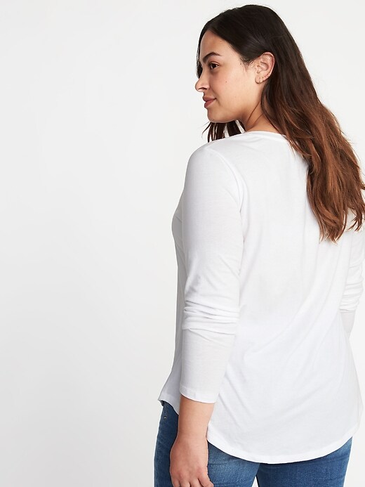 Image number 2 showing, EveryWear Plus-Size V-Neck Tee