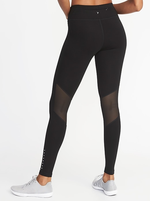 View large product image 2 of 3. Mid-Rise Elevate Lightweight Compression Run Leggings for Women
